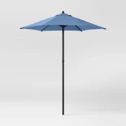 6' Round Outdoor Patio Market Umbrella With Black Pole - Room Essentials™ 32 6' Round Outdoor Patio Market Umbrella With Black Pole - Room Essentials™ -Room Essentials GUEST a51bfdaf 8203 4226 ab22 93063af06666
