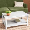 Traditional Coffee Table With Storage Shelf Classic White - Room Essentials™ -Room Essentials GUEST a595c0ce 24d0 4673 92ca 288d8114e0e1