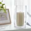 Clear Hurricane 4" X 7" Pillar Candle Holder - Room Essentials™: Transparent Vase, Tabletop Display -Room Essentials GUEST a5f11107 06b0 484a b0cb 6099418700c3