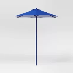 6' Round Outdoor Patio Market Umbrella With Black Pole - Room Essentials™ 26 6' Round Outdoor Patio Market Umbrella With Black Pole - Room Essentials™ -Room Essentials GUEST a84f16c9 cc7b 4809 9990 5c59c27fb789