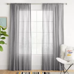 2pk Light Filtering Window Curtain Panels - Room Essentials™