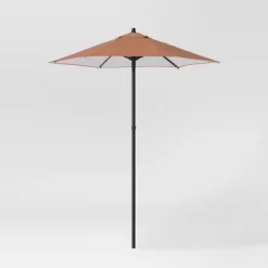 6' Round Outdoor Patio Market Umbrella With Black Pole - Room Essentials™ 33 6' Round Outdoor Patio Market Umbrella With Black Pole - Room Essentials™ -Room Essentials GUEST a9f72ed9 92eb 4d5a 9adc 693141444350