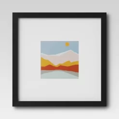 Set Of 9 Gallery Frame Set 10" X 10" Matted To 5" X 5" Black - Room Essentials™ -Room Essentials GUEST af8bf485 bdf5 4dc9 8ddd 284197740a27