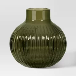 Ribbed Round Vase - Room Essentials™ -Room Essentials GUEST b14cdfae 2db0 4c8c 9f2c 1e57e80c1a4c