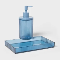 Ribbed Tray Blue - Room Essentials™ -Room Essentials GUEST b28c5bb7 1e03 493f a538 28f6cf278021