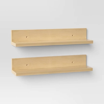 15" Wall Shelf Picture Ledge 2pk - Room Essentials™ 6 15" Wall Shelf Picture Ledge 2pk - Room Essentials™ - Image 4