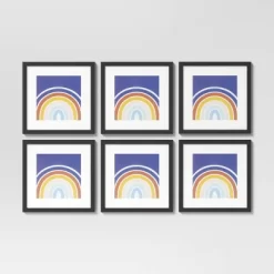 (Set Of 6) 11" X 11" Matted To 8" X 8" Frame Set - Room Essentials™ -Room Essentials GUEST b7d39f93 8658 4b32 b70c faf0c2756d7f