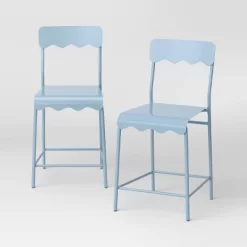 Set Of 2 24" Wavy Metal Counter Height Barstool - Room Essentials™ -Room Essentials GUEST be2ac58f 49a5 440c 975f d6363b312100