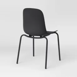 4pk Dorm Dining Chairs Black - Room Essentials™: Metal Frame, Armless, Powder-Coated Finish -Room Essentials GUEST bf2ee440 3151 4411 b2c6 eaf9f39bcad0