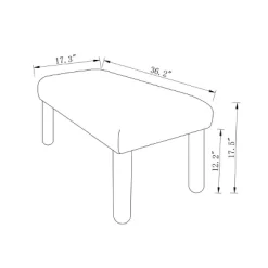 Upholstered Bench Rust Boucle - Room Essentials™ -Room Essentials GUEST c2d31e62 c053 4645 9e96 504186aa77a2