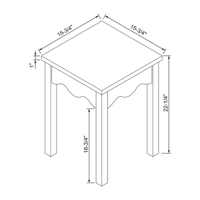 Wavy Accent Side Table Natural - Room Essentials™ 7 Wavy Accent Side Table Natural - Room Essentials™ - Image 5