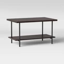 Wood And Metal Coffee Table With Storage Shelf - Room Essentials™ -Room Essentials GUEST c493e6ac d8b2 4fbe 88ce 0923f7849a46