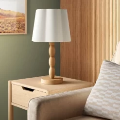 Turned Wood Table Lamp With Scalloped Shade - Room Essentials™ 6 Turned Wood Table Lamp With Scalloped Shade - Room Essentials™ -Room Essentials GUEST c4c47c2b 79e6 4595 ba2c 70a62b7a19db