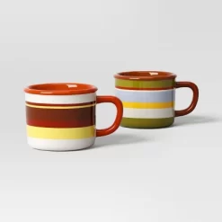 13.5 Fl Oz Set Of 2 Stoneware Camper Mugs - Room Essentials™ -Room Essentials GUEST c53291e7 f82f 40b3 a2eb 3717ddeeb2e9