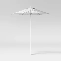 6' Round Outdoor Patio Market Umbrella With Black Pole - Room Essentials™ 28 6' Round Outdoor Patio Market Umbrella With Black Pole - Room Essentials™ -Room Essentials GUEST c78e0590 b3ff 4056 9657 72309417df79