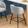 Set Of 2 Barrel Back Counter Stools With Metal Base Counter Stool Gray - Room Essentials™ -Room Essentials GUEST c9886d4c 0b65 4c0b 8f0a 0477645feeb4
