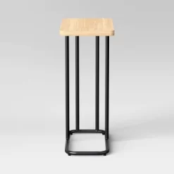 Mixed Material Wood And Metal Rectangle Top C Table Natural Wood - Room Essentials™ 8 Mixed Material Wood And Metal Rectangle Top C Table Natural Wood - Room Essentials™ -Room Essentials GUEST c9ff1e55 46a8 48a8 a99f fcc015db26ab