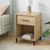 Mixed Materials Wood And Metal Nightstand Updated Base Natural Wood - Room Essentials™ -Room Essentials GUEST cb13f61d e7cb 471f a151 7228c46539cc