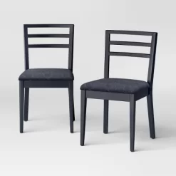Set O2 Ladder Back Dining Chair With Padded Seat - Room Essentials™ -Room Essentials GUEST d212e723 d8d3 4f72 8d92 08dfbba87598