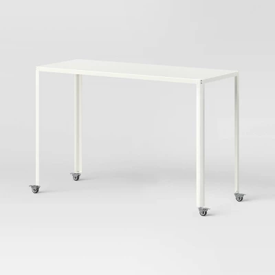45" Metal Rolling Computer Desk - Room Essentials™ 8 45" Metal Rolling Computer Desk - Room Essentials™ - Image 6