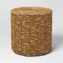 Woven Storage Ottoman Natural- Room Essentials™