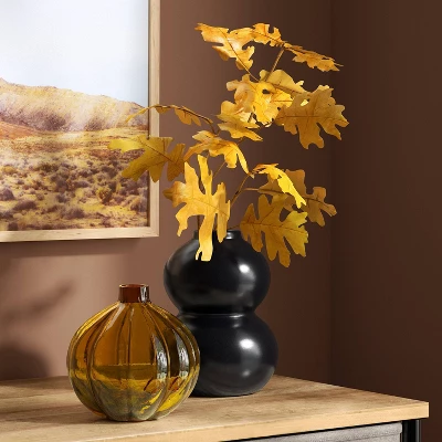 Yellow Oak Leaf Stem - Room Essentials™ 3 Yellow Oak Leaf Stem - Room Essentials™