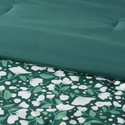 Floral Printed Microfiber Reversible Comforter & Sheets Set Dark Green - Room Essentials™ -Room Essentials GUEST df79204e d53f 4796 9fc1 6fecf011d658
