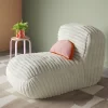 Memory Foam Filled Bean Bag Lounger With Corduroy Cover And Structured High Back Cream - Room Essentials™ 1 Memory Foam Filled Bean Bag Lounger With Corduroy Cover And Structured High Back Cream - Room Essentials™ -Room Essentials GUEST e140cce4 a0f7 44fc a370 942b43be6cf2