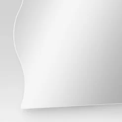 16"x20" Frameless Wavy Wall Mirror Silver - Room Essentials™ -Room Essentials GUEST e33e4afd 482a 4bf9 b616 277c3d3a168f