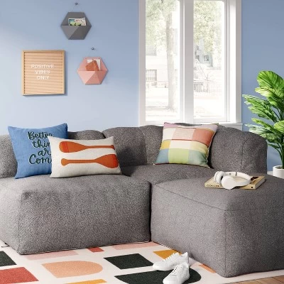 Modular Dorm Seating Armless Seat Compressed Foam - Room Essentials™ 3 Modular Dorm Seating Armless Seat Compressed Foam - Room Essentials™