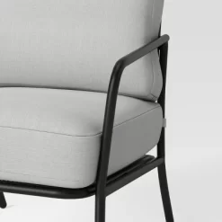 2pc Metal Mesh Outdoor Patio Chairs With Double Cushions, Club Chairs Black - Room Essentials™ -Room Essentials GUEST e78b6241 638a 4296 8ce1 db41e8e3dfb1