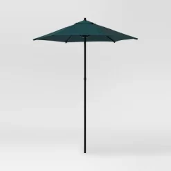 6' Round Outdoor Patio Market Umbrella With Black Pole - Room Essentials™ 27 6' Round Outdoor Patio Market Umbrella With Black Pole - Room Essentials™ -Room Essentials GUEST e9204e2b 99a7 477f 98d3 58f5539a9218