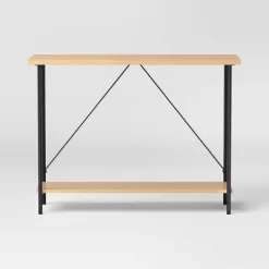 Wood And Metal Console Table Natural - Room Essentials™ 8 Wood And Metal Console Table Natural - Room Essentials™ -Room Essentials GUEST ee1f7ec1 aa24 4602 b873 84ab134b6c9f