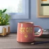 16oz Stoneware My Cat Was Right About You Mug - Room Essentials™: Orange Coffee Mug, Microwave & Dishwasher Safe -Room Essentials GUEST efb72708 4e04 4526 a72e a7e0f254837e