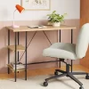 Wood And Metal Desk With Shelves Natural - Room Essentials™ -Room Essentials GUEST f0893556 95a9 42ba 8fac daca5b6aa51d