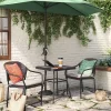 3pc Wicker Bistro Set With Cushions - Dark Brown - Room Essentials™