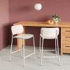 Set Of 2, 24" Molded Plastic With Metal Base Counter Height Barstools White - Room Essentials™ 1 Set Of 2, 24" Molded Plastic With Metal Base Counter Height Barstools White - Room Essentials™ -Room Essentials GUEST f47ccd4b bc29 4933 b406 5d50bddf3a1f