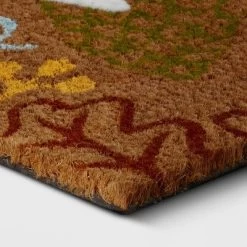 1'6"x2'6" 'Welcome' Leaves Coir Doormat White - Room Essentials™ -Room Essentials GUEST f597bf67 06e5 41f1 bf89 e69a829dc4ab