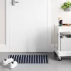 1'6"x2'6" Nautical Striped Micro Poly Loop Floormat White/Navy Blue - Room Essentials™: Indoor Kitchen & Bathroom Mat