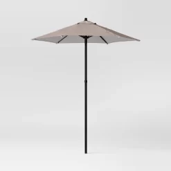 6' Round Outdoor Patio Market Umbrella With Black Pole - Room Essentials™ 35 6' Round Outdoor Patio Market Umbrella With Black Pole - Room Essentials™ -Room Essentials GUEST f96d8959 f4b0 4de5 8f6c 596eaa8aa81c