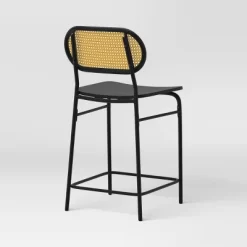 Set Of 2 24" Woven Back Metal Counter Height Barstool Black - Room Essentials™ 10 Set Of 2 24" Woven Back Metal Counter Height Barstool Black - Room Essentials™ -Room Essentials GUEST fd1197ca 732d 42a7 8b6e 9c033aa54e97